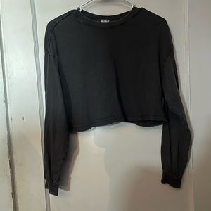 Garage Long Sleeve Crop Top